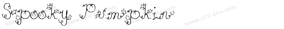 Spooky Pumpkin字体转换